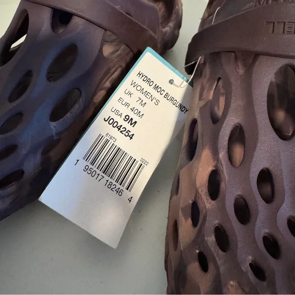 Merrell Two-Tone Hydro Moc Purple Clog Shoes 9 - Picture 8 of 9